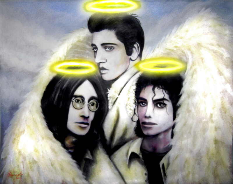Three Figures with Halos