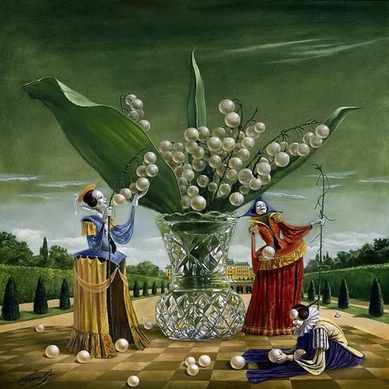 Three Figures with Lilies of the Valley