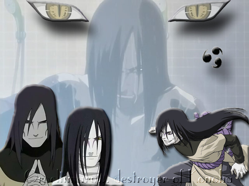 Three Figures with Long Black Hair