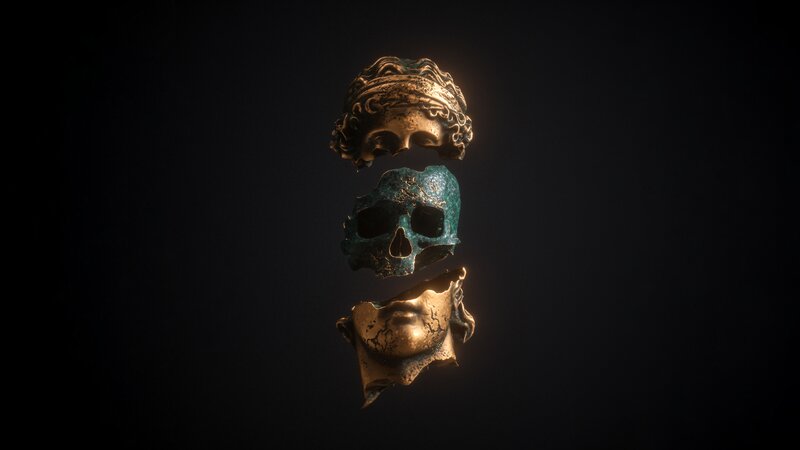 Three Floating Masks