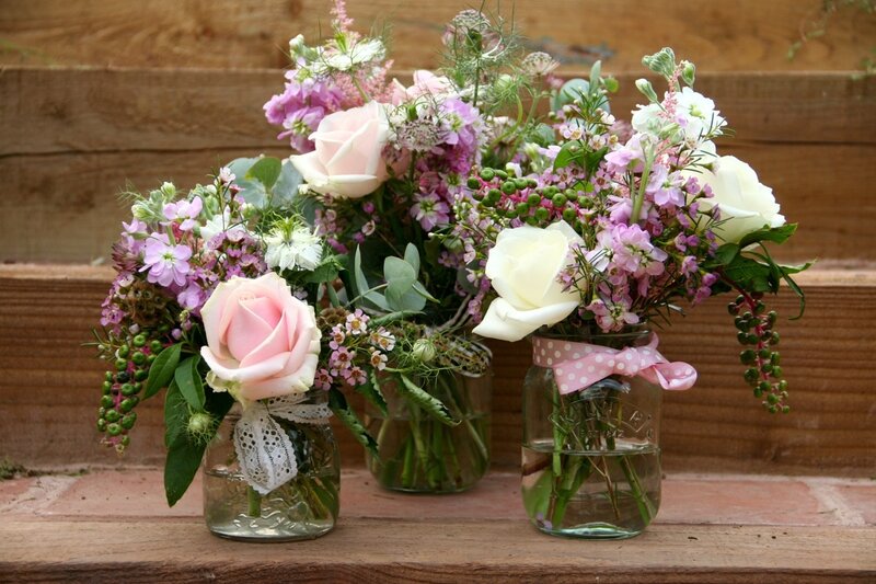 Three Flower Bouquets — Pink, Calm