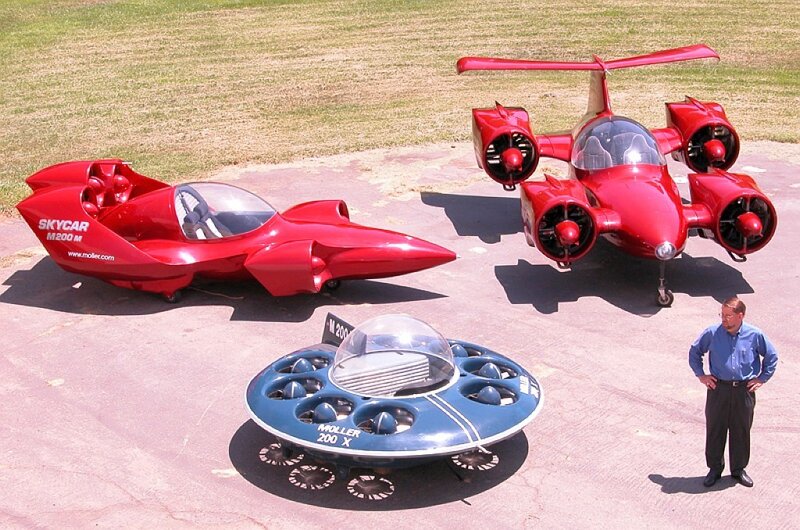 Three Flying Cars