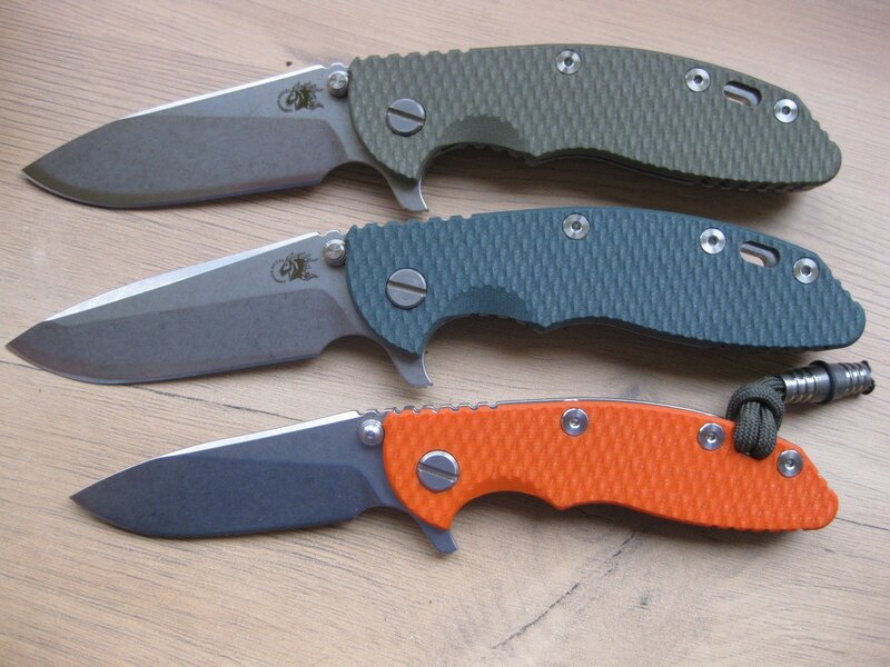 Three Folding Knives — Green