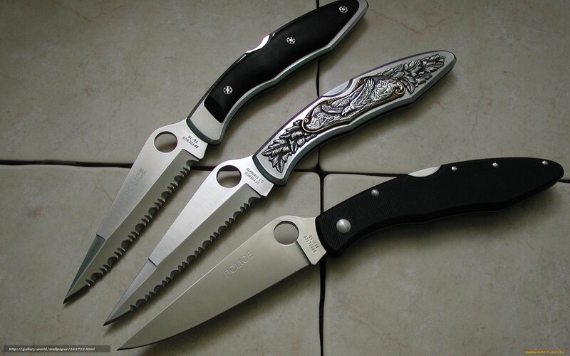 Three Folding Knives — Silver