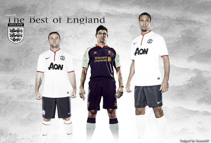 Three Football Players — White
