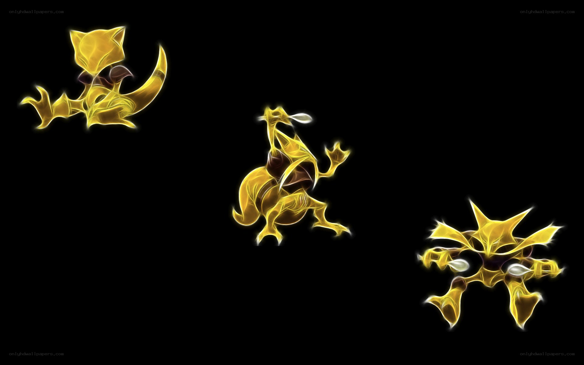 Three forms of Mewtwo