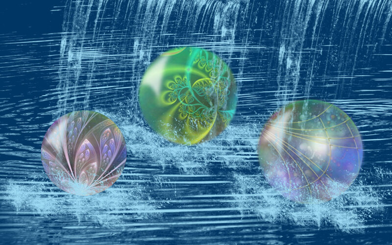 Three Fractal Spheres