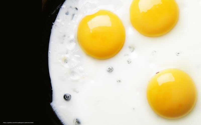 Three Fried Eggs — Yellow, Neutral