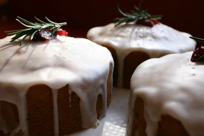 Three Frosted Cakes