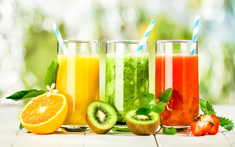 Three Fruit Juices — Green