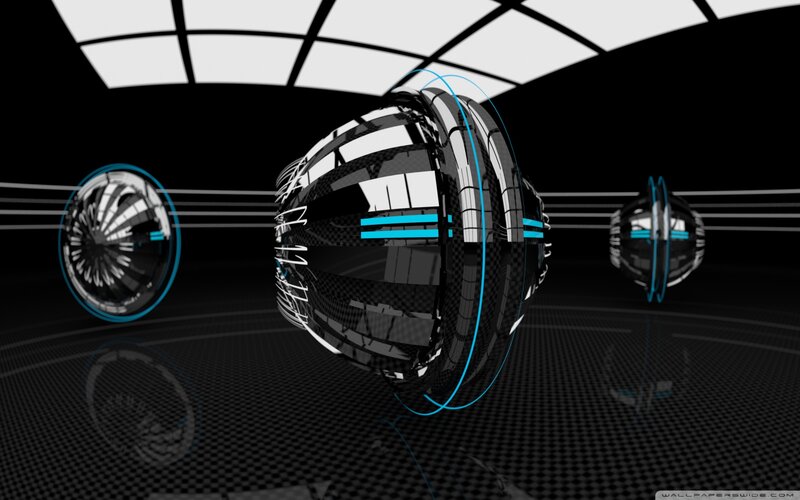 Three Futuristic Spheres