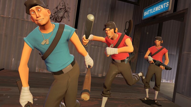 Three Game Characters — Blue
