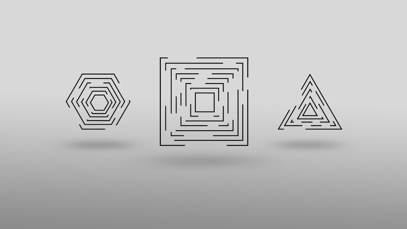 Three Geometric Mazes