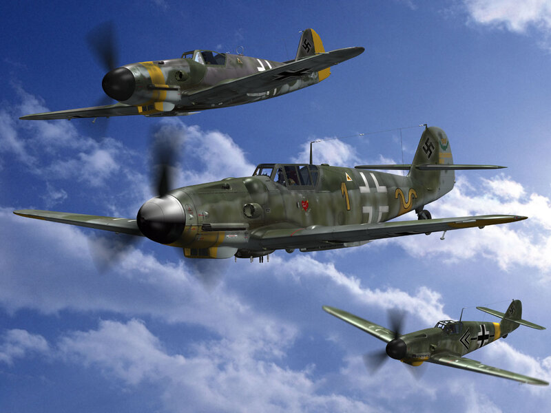 Three German Fighter Planes