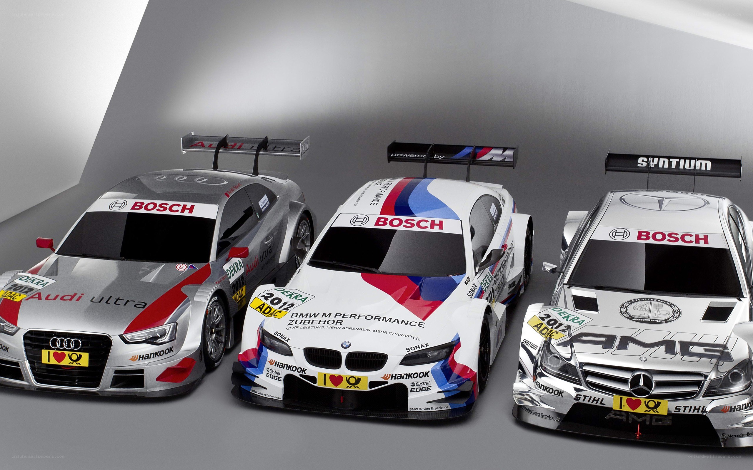 Three German race cars