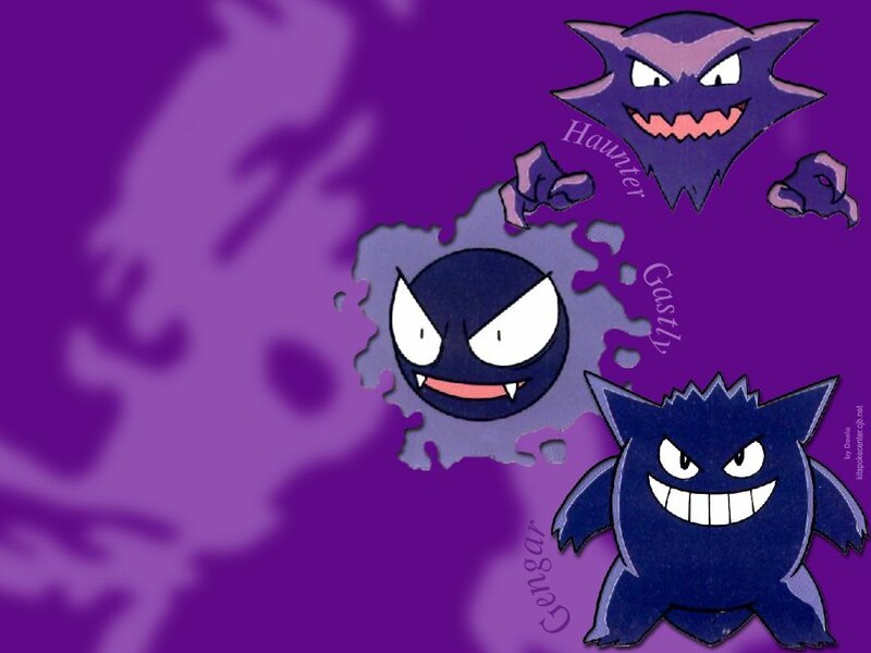 Three Ghost-type Pokémon — Purple