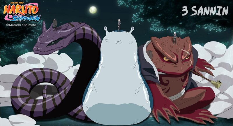 Three Giant Toads