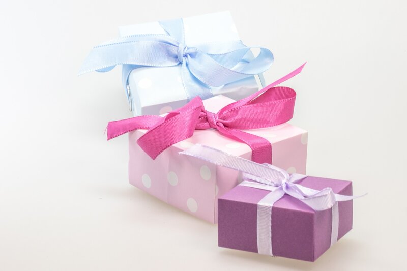 Three Gift Boxes — Pink