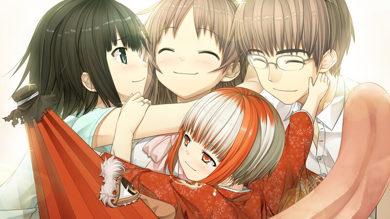 Three Girls and One Boy — Red