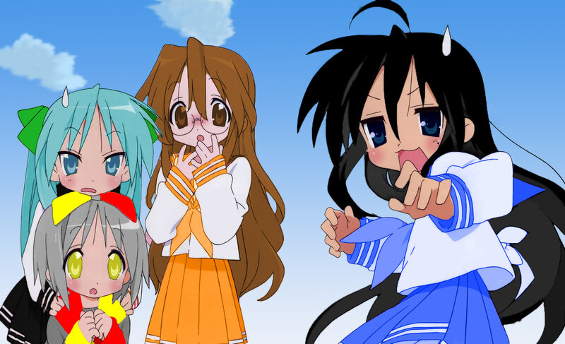 Three Girls and One Demon Girl
