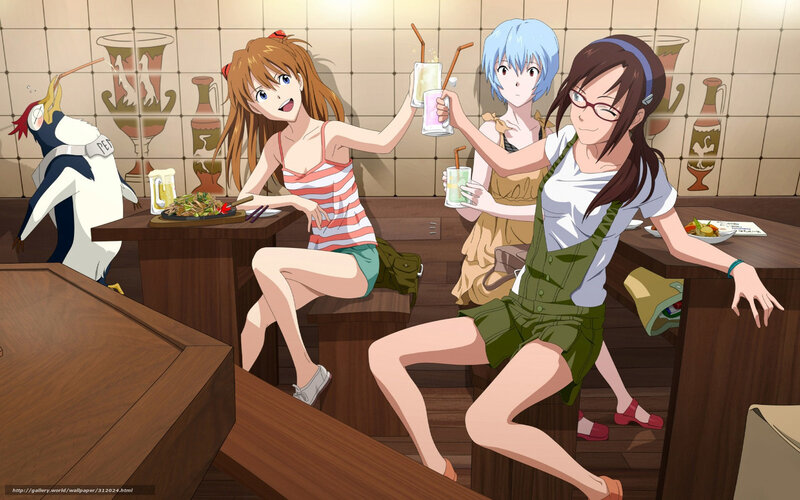 Three Girls at a Restaurant — Brown, Lively