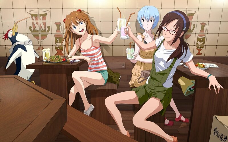 Three Girls at a Restaurant — Brown