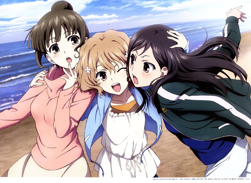 Three girls at the beach