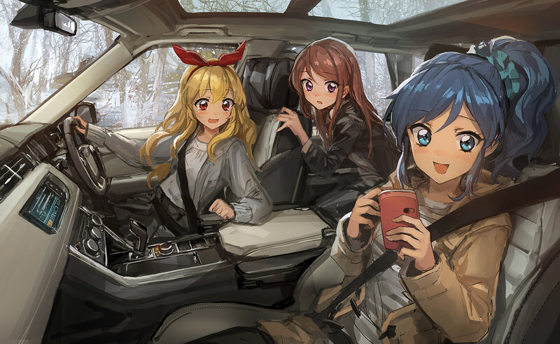 Three Girls in a Car