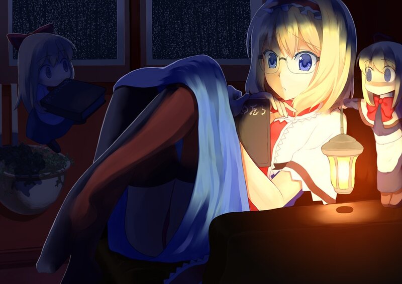 Three girls in a cozy room