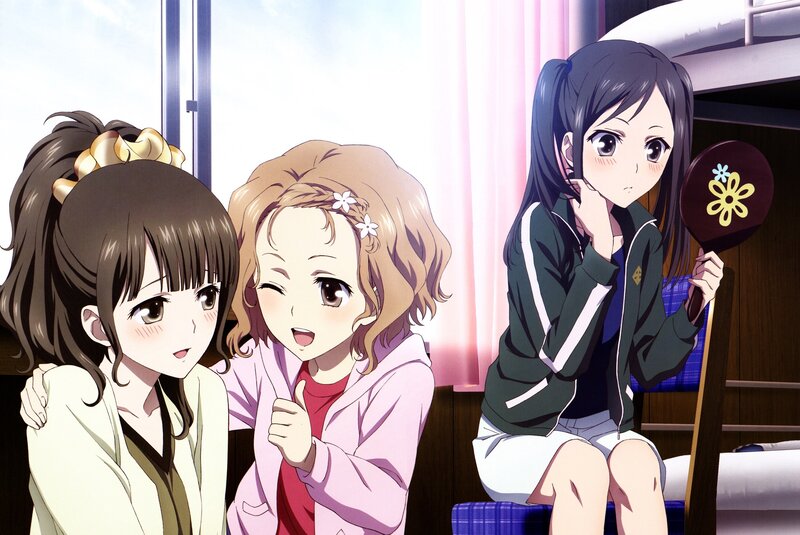 Three Girls in a Dorm Room — Pink