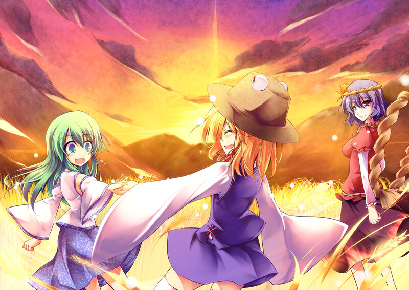 Three Girls in a Field — Yellow, Dramatic