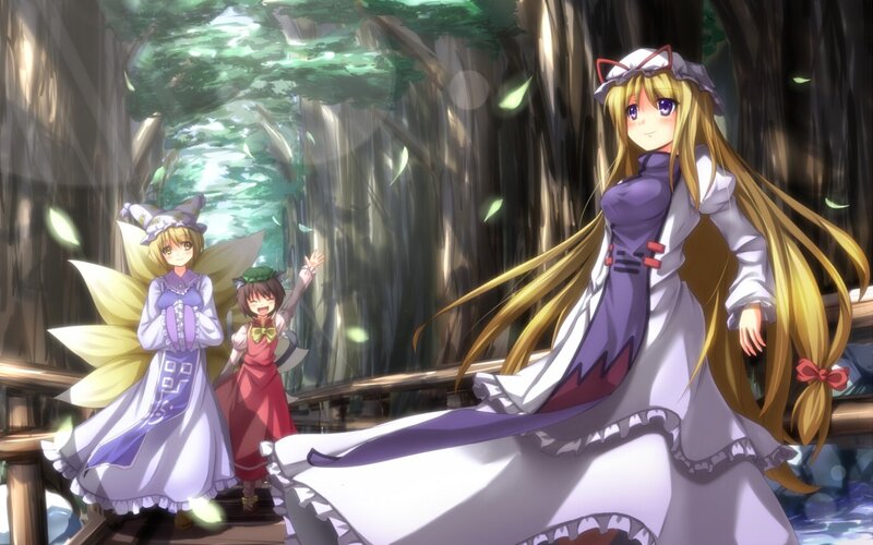 Three Girls in a Forest — White