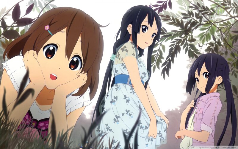 Three Girls in a Garden — Green, Serene