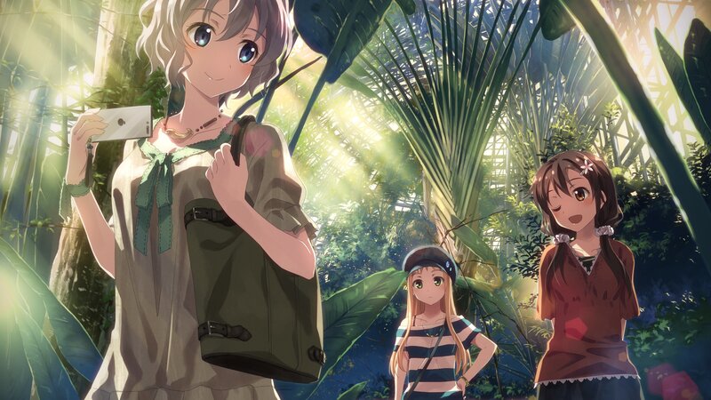 Three Girls in a Greenhouse — Green
