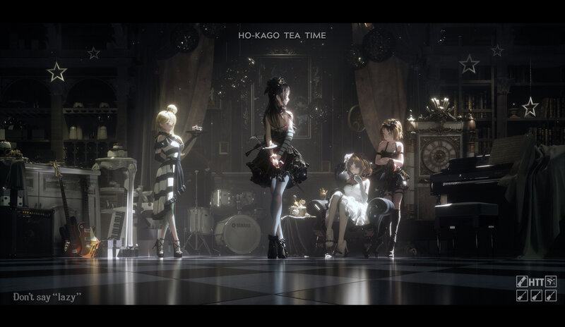 Three Girls in a Room — Black, Dramatic