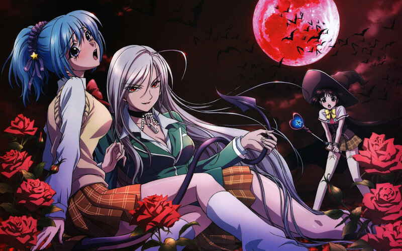 Three Girls in a Rose Garden — Red