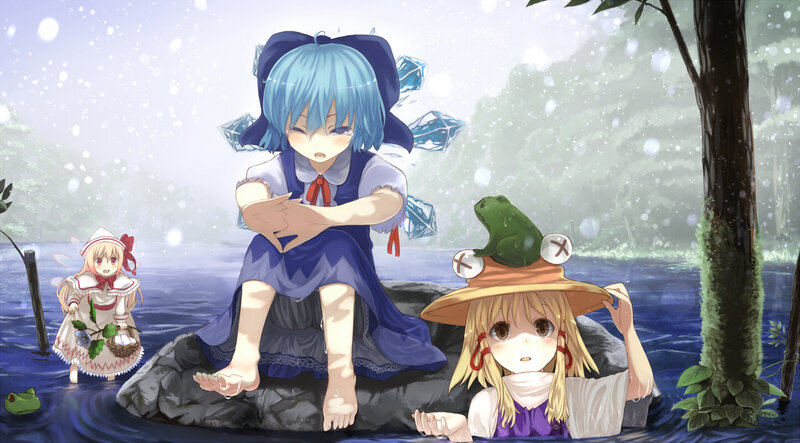Three Girls in a Swamp