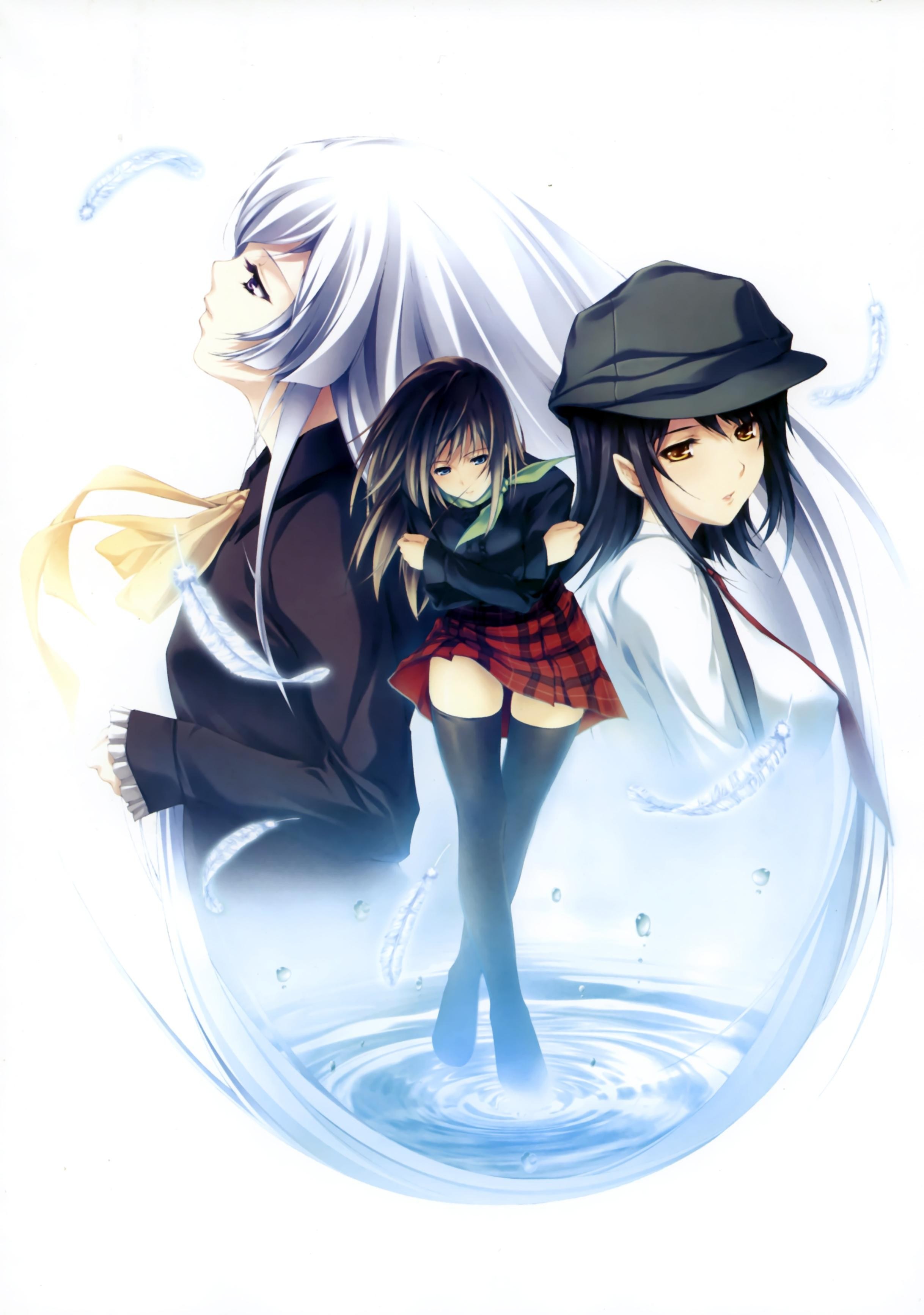 Three girls in a water circle