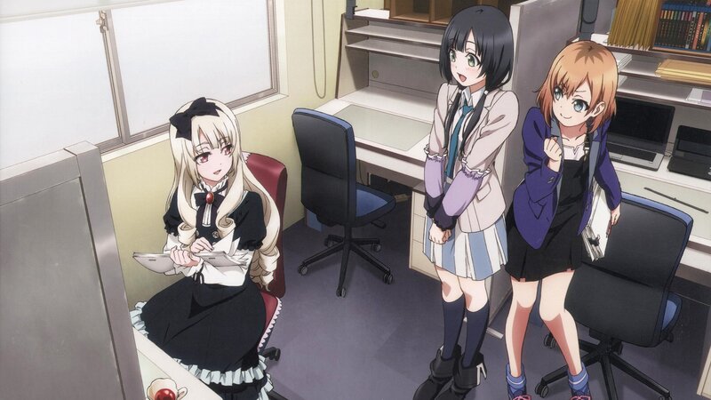Three Girls in an Office