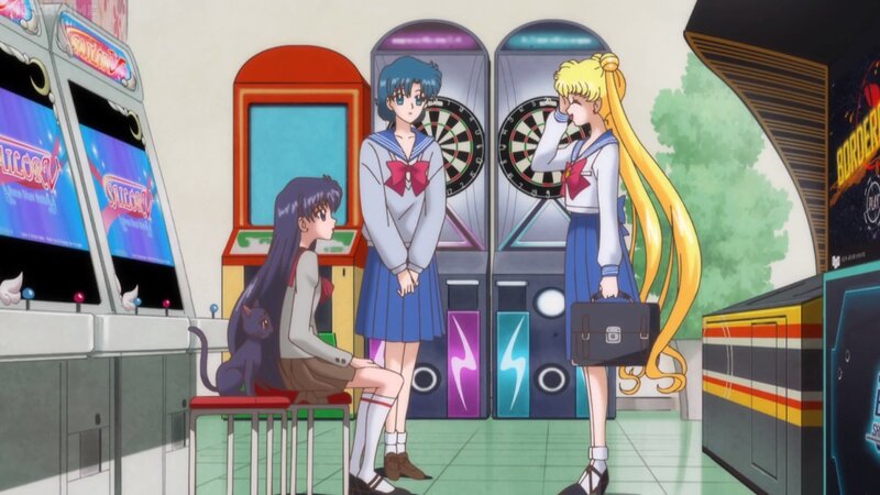 Three Girls in Arcade