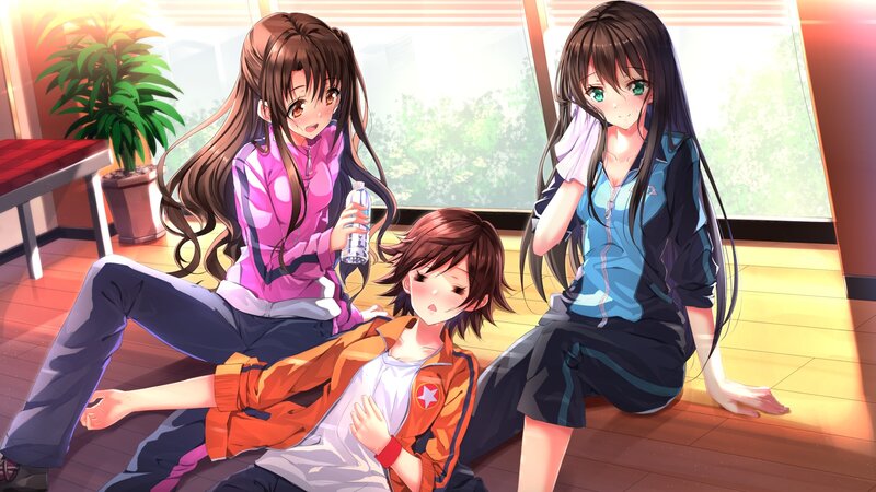 Three Girls in Athletic Wear — Brown
