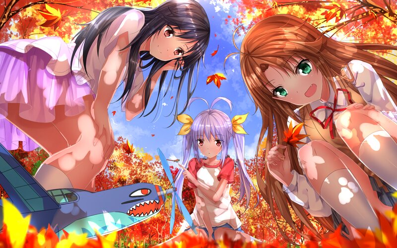 Three Girls in Autumn — Orange