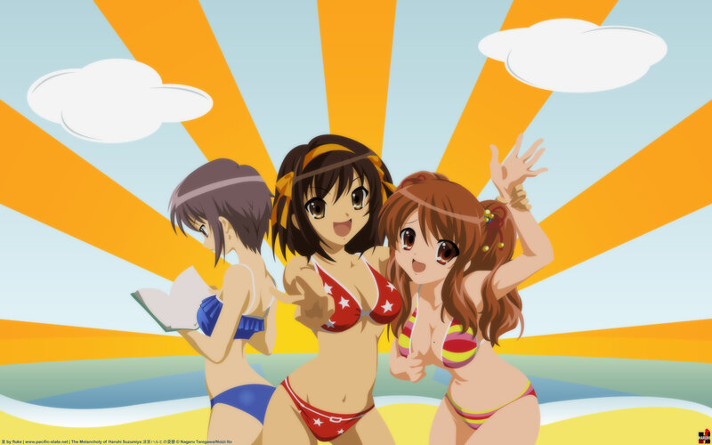 Three Girls in Bikinis — Yellow