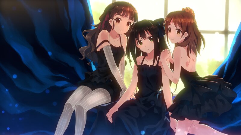 Three Girls in Black Dresses — Calm