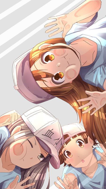 Three Girls in Caps