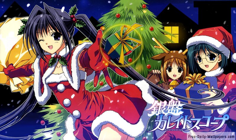 Three Girls in Christmas Outfits — Red, Festive