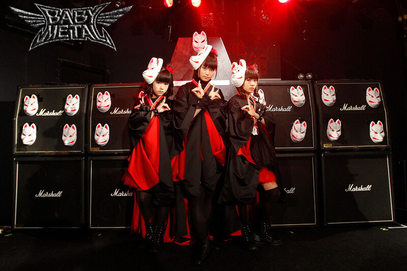 Three Girls in Costumes — Black, Dramatic