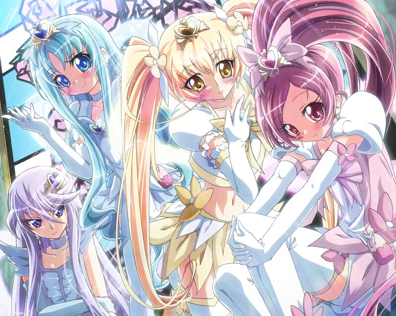 Three Girls in Costumes — Pink