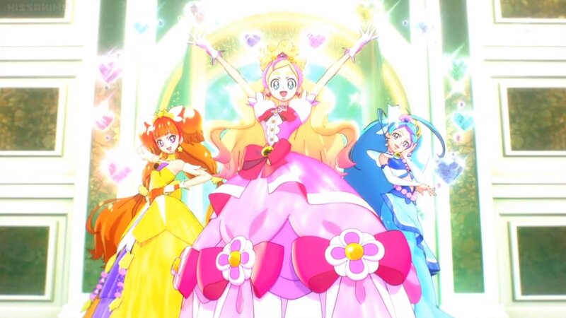 Three Girls in Dresses — Pink, Joyful