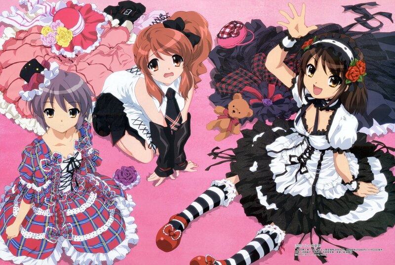 Three Girls in Dresses — Pink, Playful